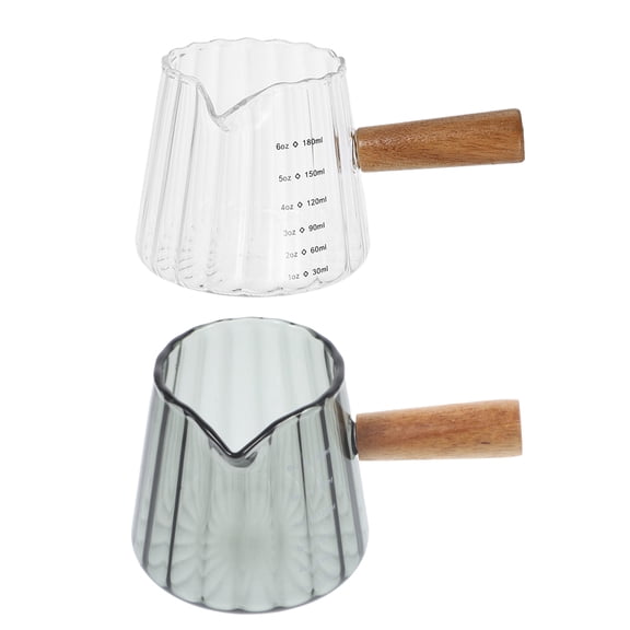 COMPUKAS Milk Frothing Pitcher Assorted Color Kitchen Accessories Office Use 2Pcs 180ml