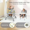 thumbnail image 4 of INFANS 9 in 1 High Chair, Convertible Baby Highchair for Babies and Toddlers, Table and Chair Set Building Block Infant Dining Booster Seat, Kids Stool with Activity Children Play Kitchen, 4 of 10