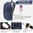 thumbnail image 2 of Mochila para portátil Mancro de 15.6 pulgadas resistente al agua con puerto USB, 2 of 9