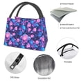 thumbnail image 4 of Fotbe Blue Skull Rose Bolsa Térmica Portátil con Estampado, Bolsa de Entrega de Alimentos Aislada, Bolsa Reutilizable de Gran Capacidad para Comidas y Supermercado, 4 of 6