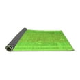 thumbnail image 2 of Ahgly Company Indoor Square Abstract Green Modern Area Rugs, 5' Square, 2 of 4
