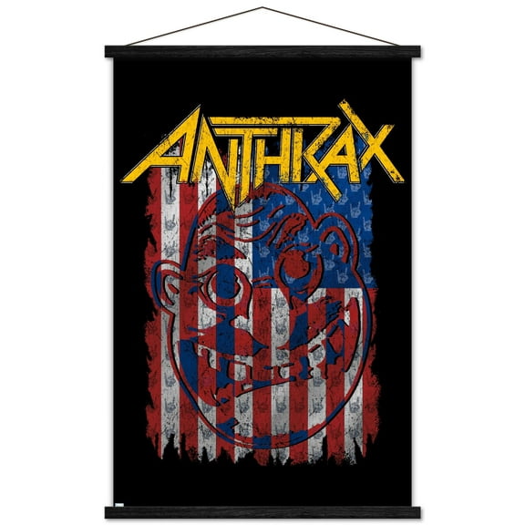 Anthrax - Flag Wall Poster with Magnetic Frame, 22.375" x 34"