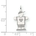 thumbnail image 2 of 14K White Gold Kid Charm, 2 of 2