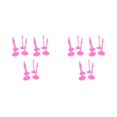 thumbnail image 4 of tssuouriy 1/2/3 12 Pieces Doll Stands Replacement Home Reusable Figures Display Holder Figurines Waist Support Rack Accessories Red 2PCS, 4 of 6