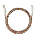 thumbnail image 5 of (5 pack) onn 6ft Lighting to USB A Braided Cable, MFI Certified, Rainbow - Compatible with iPhone 14/13/12/11/X/XR/XS/8/7/6/5, iPad, Airpods and more, 5 of 13