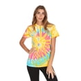 thumbnail image 4 of Daresay Tie Dye Style T-Shirts Women - Fun, Multi Color designs Tops, 4 of 11