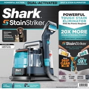 Shark StainStriker Portable Carpet, Upholstery & Area Rug Cleaner, Pet Friendly, Stain & Odor Remover, Perfect for Car Interiors, 2 Tools, PX200 Navy