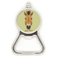 thumbnail image 1 of Brown fuerte caballo salvaje animal Acero inoxidable Metal cerveza tapa sacacorchos, 1 of 3