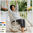 thumbnail image 7 of 45" x 22 "Outdoor High Back Chair Cushion, Set of 2, Waterproof Adirondack Rocking Chair Cushions for Patio, Garden Porch(khaki）, 7 of 7