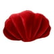 thumbnail image 2 of Almohadas decorativas de concha, almohada de felpa suave, adorno multifuncional, encantadora manta Rojo, 2 of 9