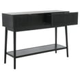 thumbnail image 5 of SAFAVIEH Baisley Amsih Black Wood Console Table with Drawer (42 in. W x 14 in. D x 31 in. H), 5 of 13