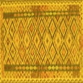 thumbnail image 1 of Ahgly Company Machine Washable Indoor Square Persian Yellow Traditional Area Rugs, 8' Square, 1 of 4