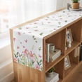 thumbnail image 6 of Table Runners 108 Inches Long Dress Scarves, Pink Spring Floral Farmhouse Coffee/Dining/Kitchen Table Runner for Living Room, Pastoral Flowers Farmhouse 13x108 Inch, 6 of 9