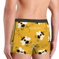 thumbnail image 5 of Balery Cute Bee Butterfly Yelllow Men's Boxer Briefs, Soft and Breathable Cotton Underwear with nylon Waistband-X-Large, 5 of 9