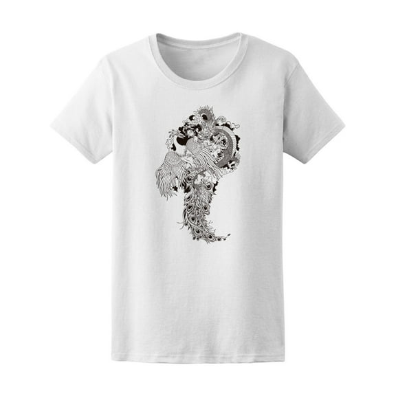 Chinese Dragon Phoenix T-Shirt Men -Image by Shutterstock, Male Medium