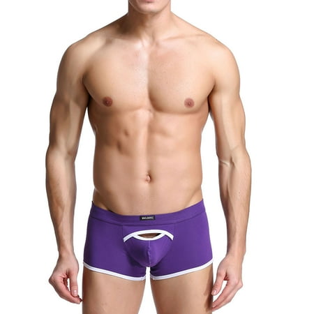 

MRULIC lingerie for women Erotic Men s Thong Underwear Pants Briefs Underwear Underwear Purple + S