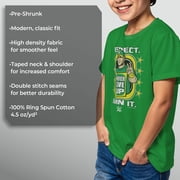 WWE John Cena Respect Earn It Boys Graphic Tee, Kelly Green, Medium
