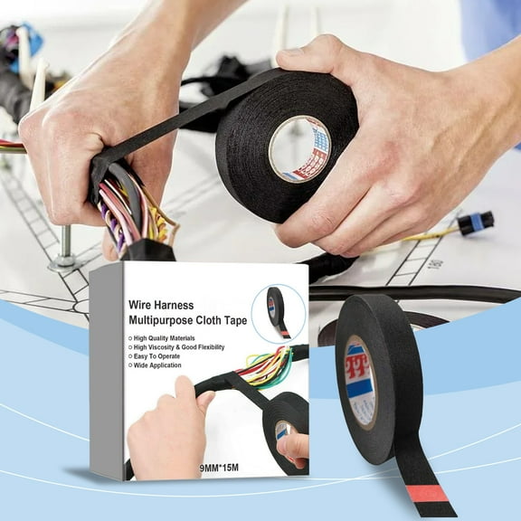 Tape High Noise Resistance Heat Proof Fiber Fabric Electrical Tape for Automotive Insulation Harness Applications