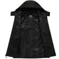 thumbnail image 2 of ELLSWOS-SPORTS Men's Waterproof Jacket Rain Coat with Hood Outdoor Lightweight Hiking Jacket Black L, 2 of 7