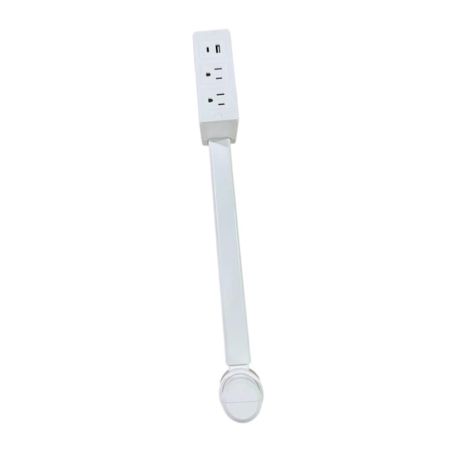 Extensor de salida de pared de múltiples enchufe USB USB a USB C y dos salidas de aire acondicionado accesorios portátiles blancos para viajes a casa