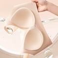 thumbnail image 5 of Women's Pullover Fixed Cup Bra, Full Coverage Wire Free Underwear with Wide Straps, Back Smoothing Light Support Bra | VerBelle,Khaki S, 5 of 6