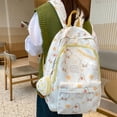 thumbnail image 3 of Mochila de estilo universitario con estampado de dibujos animados, suave, de gran capacidad, para mujer, con grafiti para estudiantes, 3 of 6