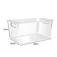 thumbnail image 3 of WHEANG 1Pcs Extra Large Clear Plastic Storage Transparent Organizer With In Handle Large Capacity Acrylic Organizer Square Container, 3 of 5