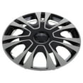 thumbnail image 2 of Universal 13 Inch Black Hub Caps for Car Wheels Auto Accessories Vehicle Rim Covers Wheel Parts Silver, 2 of 8