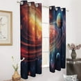 thumbnail image 2 of Galaxy Star Outer Space Modern Window for Living Room Curtains for Child Bedroom Kitchen Decor Blinds Drapes, 2 of 7