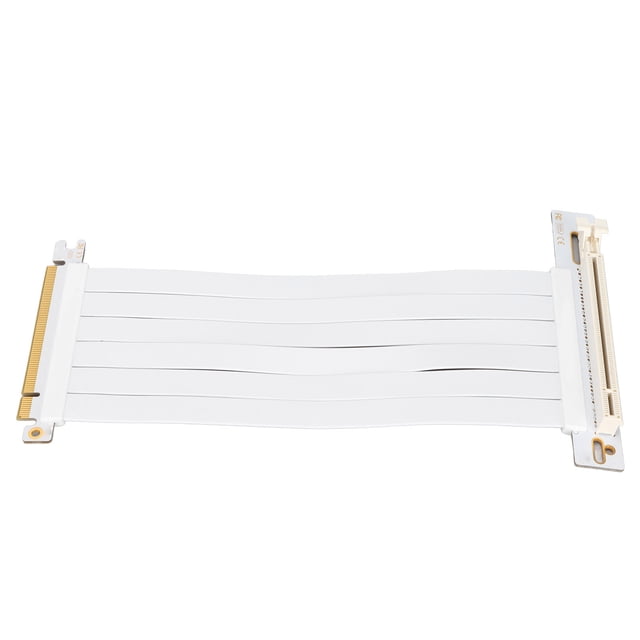 PCIe Adapter, Widely PCIe Extension Cable Exquisite Workmanship Stable Clamping Widely Compatible for Sound Card for Graphics Card for Network Card White
