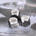 thumbnail image 3 of Bachelor Party Favors Santa Swap Gift Exchange Dice Stocking Stuffers for Men Him Husband 11th Anniversary Steel Gifts for Couples, Date Night Ideas Dice, Wedding Registry Gift Birthday for Boyfriend, 3 of 6