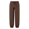 thumbnail image 4 of JAJAHO Girls Jogger Pants Breathable Linen Casual Drawstring Loose Fit Ankle-Tied Pants Summer Beach Vacation Clothes 7-16Y Versatile Trousers, 4 of 7