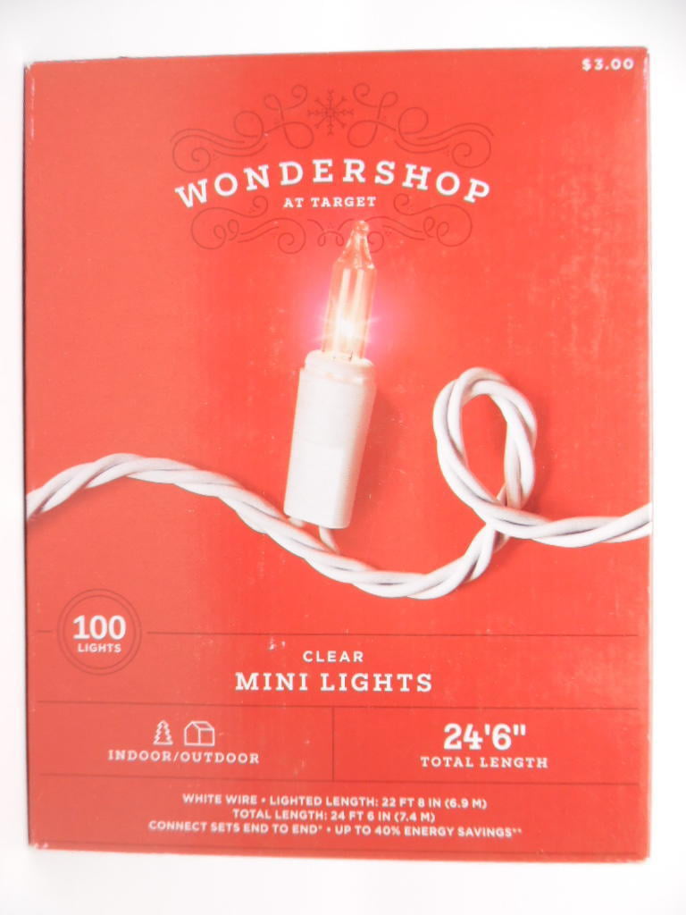 Wondershop 20 Counts Red LED Mini Lights  Indoor Battery Operated New 