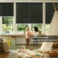 thumbnail image 6 of Keego Roller Shades Cordless Semi-blackout Privacy Window Blinds Customizable Color and Size for Bedroom and Living Room Home and Office Black 27"w x 76"h, 6 of 9