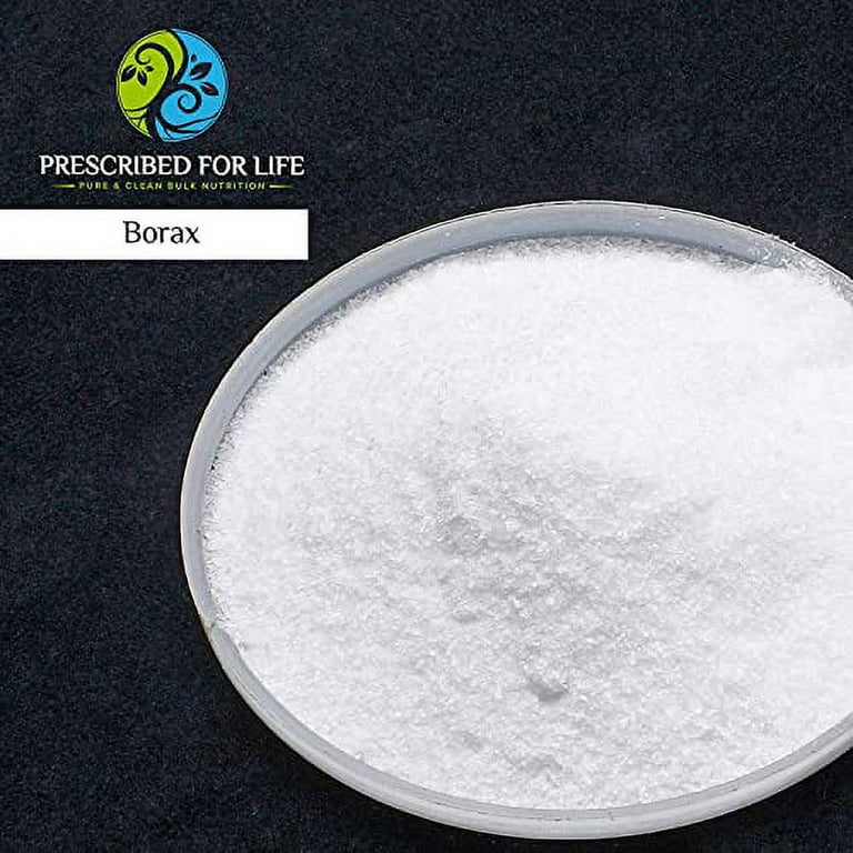 Prescribed for Life Borax Powder, Pure USP-NF Grade All Natural Sodium  Borate Powder