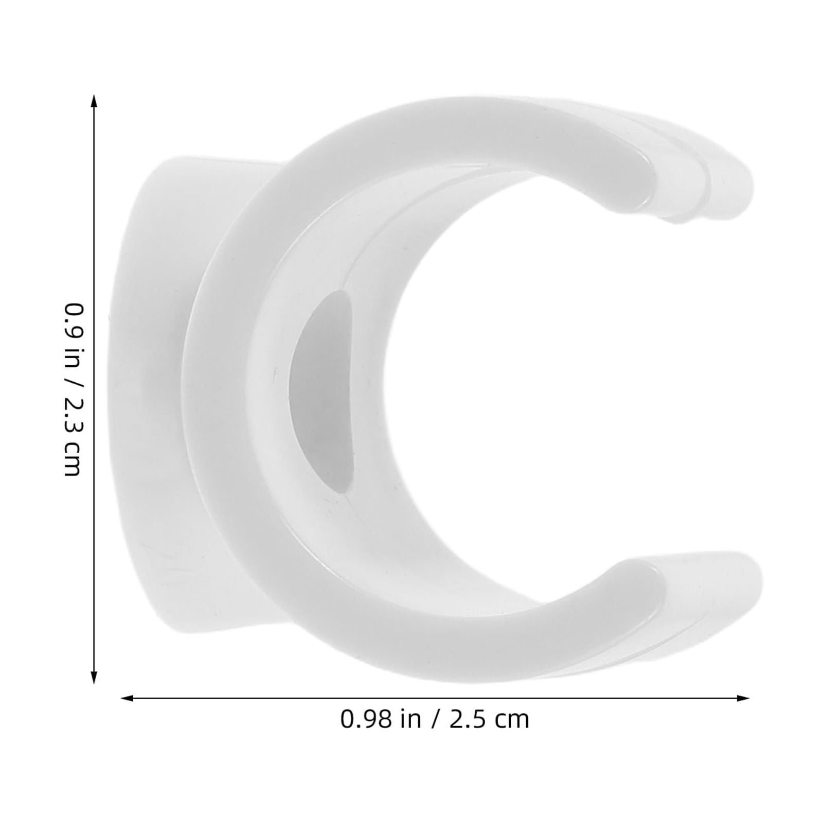 Raindrops 100 Pcs White U-Shaped PVC Pipe Clamps Heavy Duty Plastic Supports for Water Pipes & Electrical Conduit Fastening