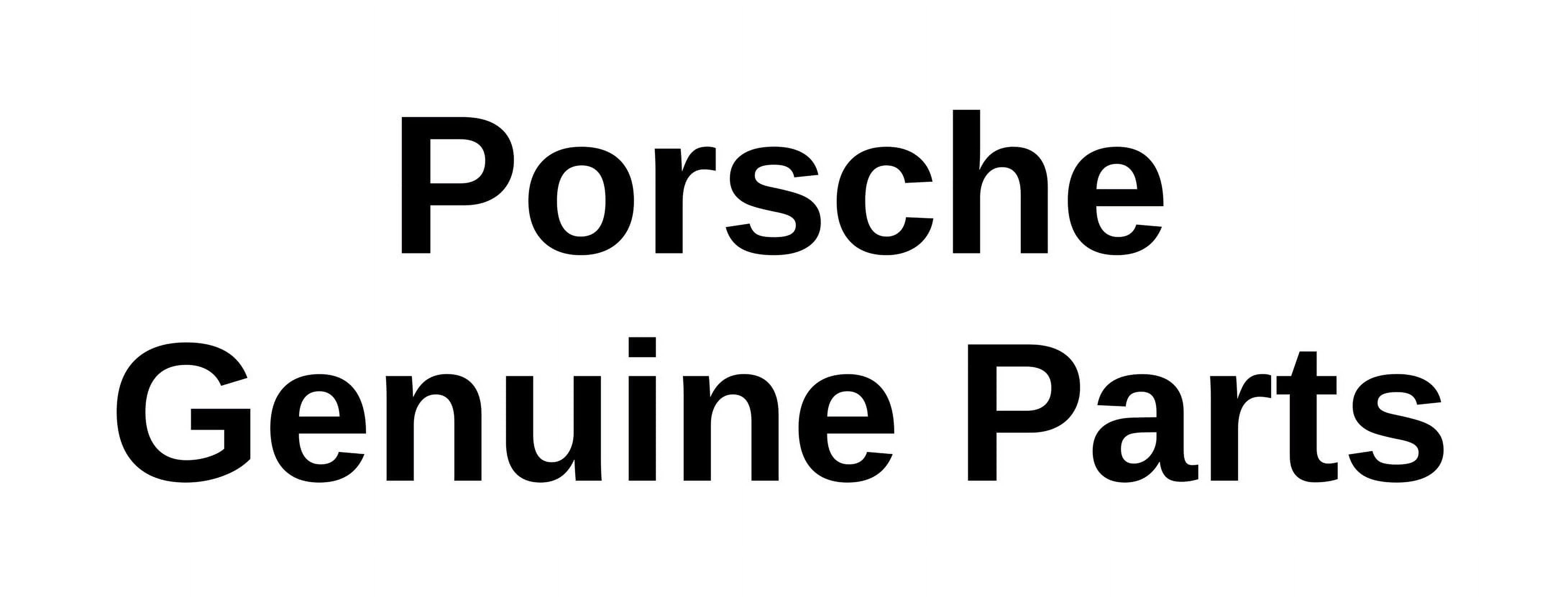 Genuine Porsche Key Chain Keyring Leather Crest Black Emblem OE WAP0500900E