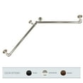 thumbnail image 2 of 1" Dia Adjustable 28" to 48" Blackout Corner Curtain Rod in Satin Nickel,(BOTCR-285), 2 of 4