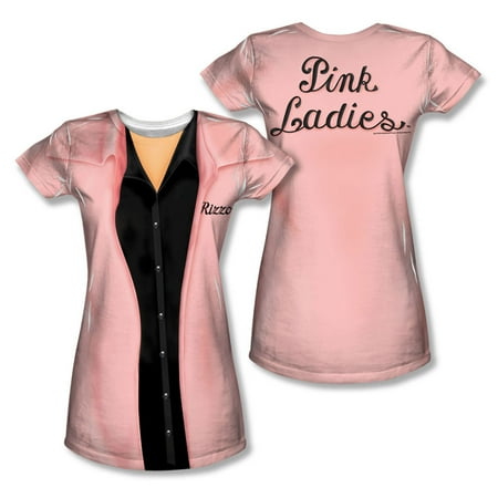 Girls Grease - Grease Rizzo Pink Ladies Girls Jr Sublimation White