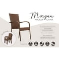 thumbnail image 6 of Patio Sense Morgan Outdoor Wicker Chair - Set of 4, 6 of 12