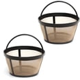 thumbnail image 1 of YSTIANN 2 Packs 8-12 Cup Reusable Basket Coffee Filter for Mr. Coffee Makers - BPA Free Permanent Mesh Filter Replacement for Paper Filters WJ94-2852, 1 of 7