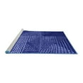 thumbnail image 2 of Ahgly Company Machine Washable Indoor Rectangle Abstract Blue Modern Area Rugs, 5' x 7', 2 of 4