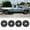 5152-Black Lacquer, variant on 4Pcs 17" Steel Wheel Skins for 2014-2018 Chevy Silverado 1500&GMC Sierra 1500,Hubcap for 2019 Silverado 1500 LD&GMC Sierra 1500 Limited,Snap-on Installation,Black Matte