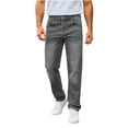 thumbnail image 2 of Gamivast Regular Fit Jeans for Men Classic Straight Leg Stretch Denim Pants Casual Work Trousers for Everyday Wear Comfort Bottoms Vintage Streetwear, 2 of 7