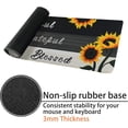 thumbnail image 5 of Sunflower Mouse Pad XL, Extended Large Gaming Mouse Pad, Lavender Sunflower Mousepad, Floral Long Big Desk Mouse Mat, Sunflower Decor Stuff Accessories, 31.5 X 11.8 Inch, 5 of 5