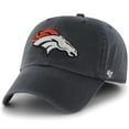 thumbnail image 2 of Mens Denver Broncos '47 Brand Navy Blue Cleanup Adjustable Hat, 2 of 4