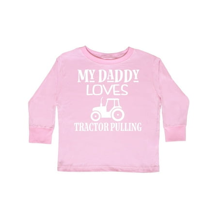

Inktastic Tractor Pulling Dad Gift Toddler Boy or Toddler Girl Long Sleeve T-Shirt