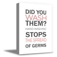 thumbnail image 1 of Awkward Styles Office Safety Wall Canvas Quotes Wash Hands Stop the Spread of Germs Wall Medical Recommendations Sanitary Norms Quotes Arts, 1 of 7