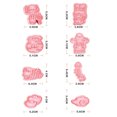 thumbnail image 2 of unbranded 8Ud Reutilizables Rosa Para Galletas Con Acabado Preciso Y Fácil Limpieza, 2 of 7