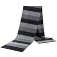 thumbnail image 3 of Men's Winter Classic Wool Scarf Warm Checked Lightweight Knitted Striped Scarves with Gift Box, 3 of 7